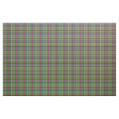 Tissu Conception verte rose jaune de plaid (Yard)