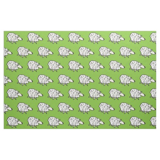Tissu Conceptions de moutons dans un motif sur un (Fat Quarter)
