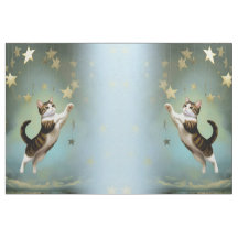 Conceptions de tissus artistiques Chat