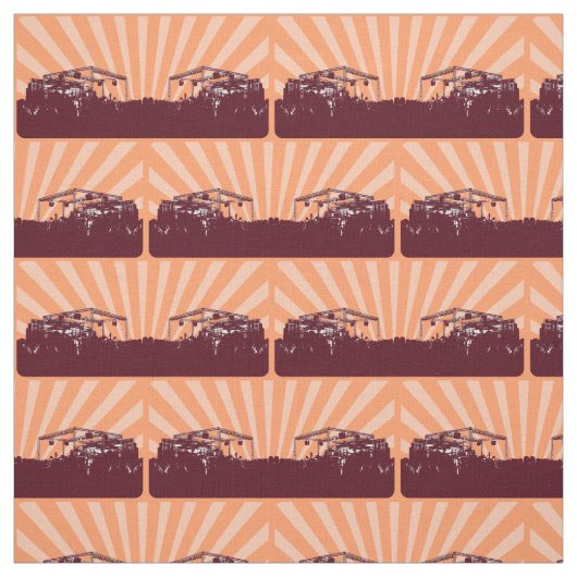 Tissu Concert Stage Epic Music Design Motif Amusement (Échantillon)