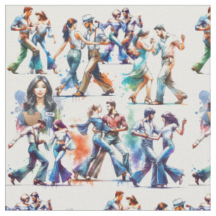 Tissu Concours de danse avec le juge