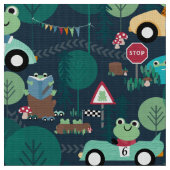 Tissu Conducteurs de voitures de course de grenouille en (Fermer)