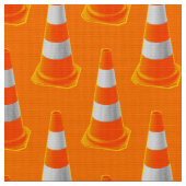 Tissu Cône de trafic avec rayures grises (Fermer)