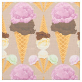 Tissu cônes de crème glacée (Détail)