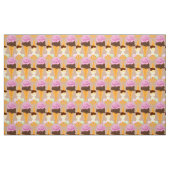 Tissu cônes de crème glacée (Fat Quarter)