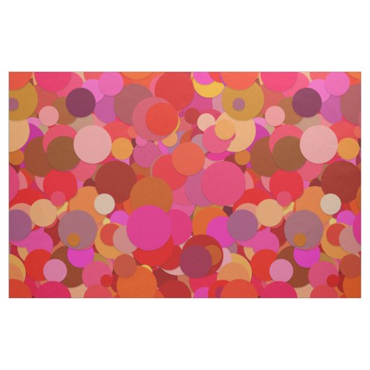 tissu confetti à points rouges (Yard)