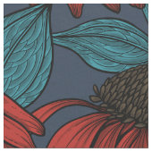 Tissu Confleurs rouges (Fermer)