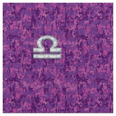 Tissu Connexion Libra sur Camo numérique Fuchsia (Fermer)