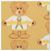 Tissu Conscience de Cancer d'enfance avec l'ours de (fermé)