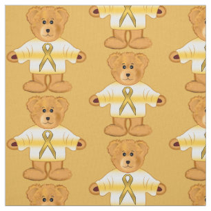 Tissu Conscience de Cancer d'enfance avec l'ours de