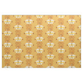 Tissu Conscience de Cancer d'enfance avec l'ours de (Fat Quarter)