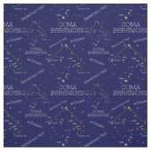 Tissu Constellation Coma Berenices de l'hémisphère Nord (Échantillon)