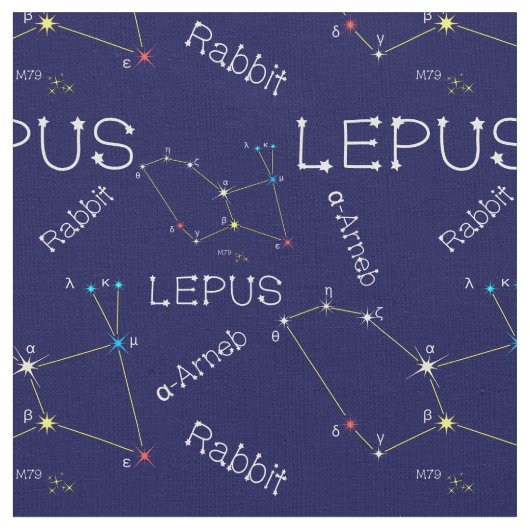 Tissu Constellation de l'hémisphère sud (Fermer)