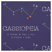 Tissu Constellation Des Étoiles Cassioipeia (Fermer)