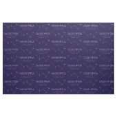 Tissu Constellation Des Étoiles Cassioipeia (Fat Quarter)