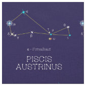 Tissu Constellation Des Étoiles Piscis Austrinus (Fermer)