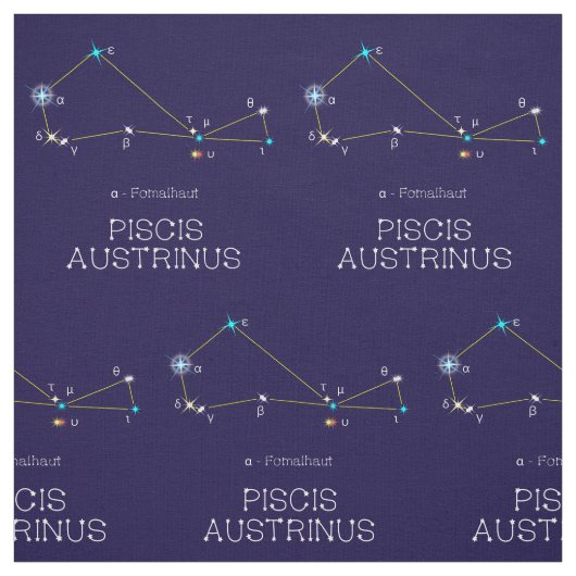 Tissu Constellation Des Étoiles Piscis Austrinus (Échantillon)