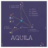 Tissu Constellation D'Étoiles Aquila Ou Aigle (Fermer)