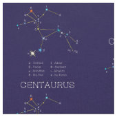 Tissu Constellation D'Étoiles Centaurus (Fermer)