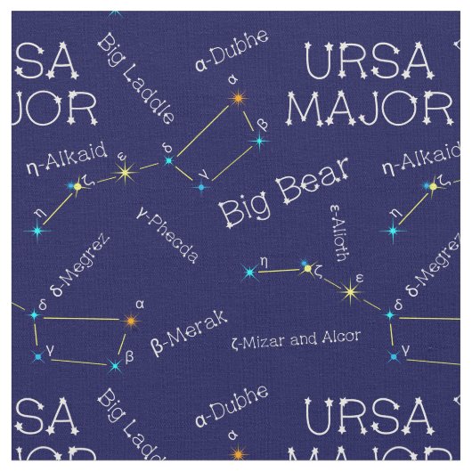 Tissu Constellation Ursa major (Fermer)
