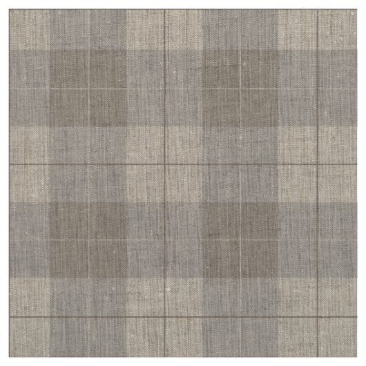 Tissu Contemporary Umber Brun Carreaux (Échantillon)