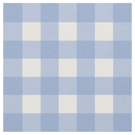Tissu Contrôle bleu et blanc de sérénité de guingan (Fermer)