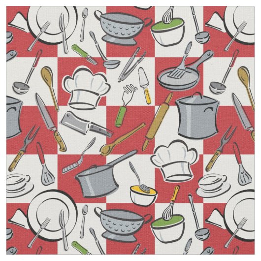 Tissu Contrôle d'outils de cuisine (Fermer)