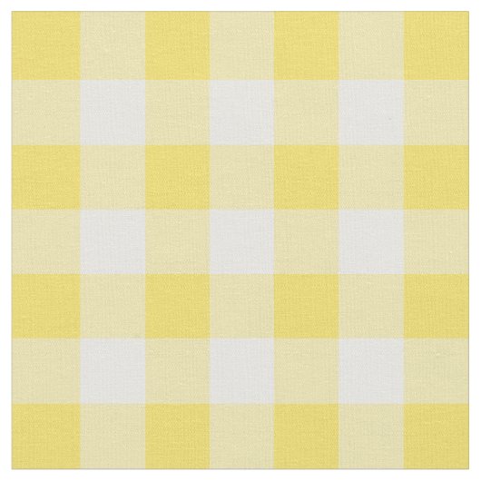 Tissu Contrôle jaune et blanc de renoncule de guingan (Fermer)