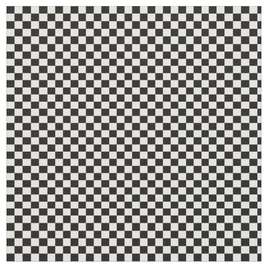 Tissu Contrôles Checkered noirs et blancs (Fermer)