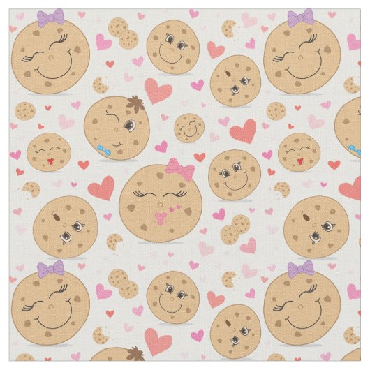Tissu Cookie Love Fabric (Fermer)