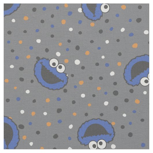 Tissu Cookie Monster | 180's Throwback Polka Dot Motif (Fermer)