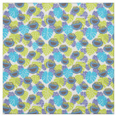 Tissu Cookie Monster | Motif tropical (Échantillon)