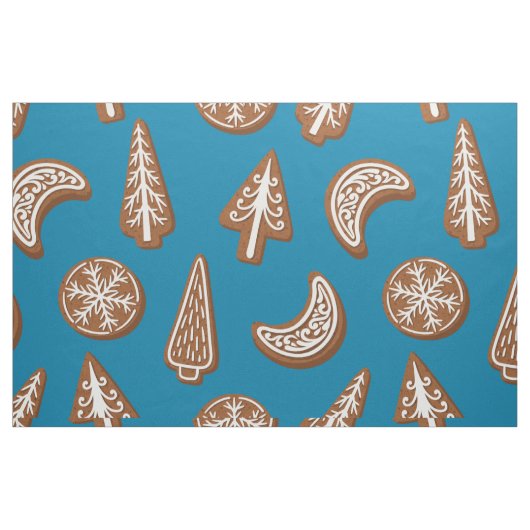 Tissu cookies de Noël (Fat Quarter)