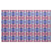 Tissu Cool Abstrait Pink Blue Black Tie Dye Motif (Yard)