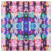 Tissu Cool Abstrait Pink Blue Black Tie Dye Motif (Échantillon)