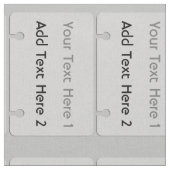 Tissu Cool Badge Ajouter Motif de texte Gris (Fermer)