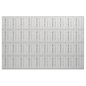 Tissu Cool Badge Ajouter Motif de texte Gris (Fat Quarter)