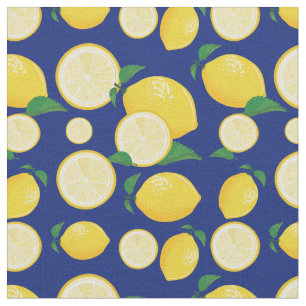 Tissu Cool Lemon Motif