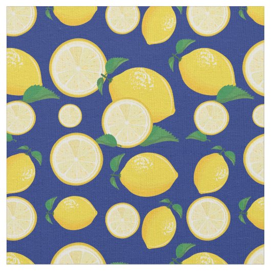 Tissu Cool Lemon Motif (Fermer)