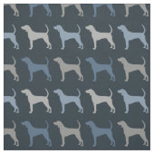 Tissu Coonhound noir et tan (Échantillon)