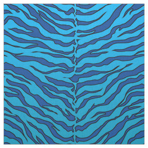 Tissu copie animale bleue et bleue luxueuse de tigre