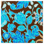 Tissu Copie, Aqua et brun de jacinthe de William Morris (Fermer)
