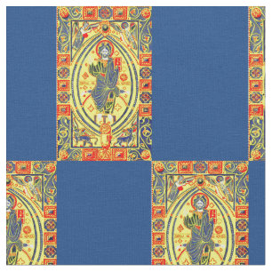Tissu Copie bizantine de Jésus d'art populaire