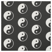 Tissu Copie blanche monochrome de symbole de Yin Yang (Échantillon)