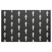 Tissu Copie de cactus en noir et blanc (Fat Quarter)