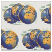Tissu copie de globe (Fermer)
