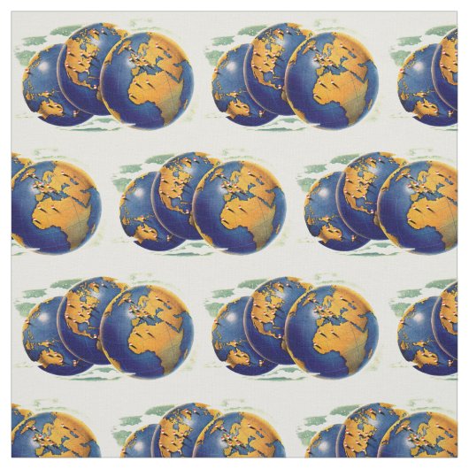 Tissu copie de globe (Échantillon)