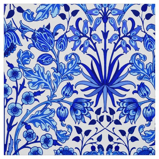 Tissu Copie de jacinthe de William Morris, bleu de (Échantillon)