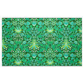 Tissu Copie de jacinthe de William Morris, vert vert (Fat Quarter)