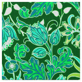Tissu Copie de jacinthe de William Morris, vert vert (Fermer)